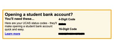 ucas bank account|UCAS.